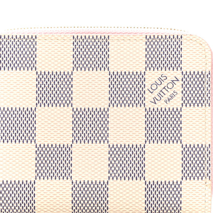 Louis Vuitton Damier Azur Zippy Coin Purse Rose Ballerine 7 of 7