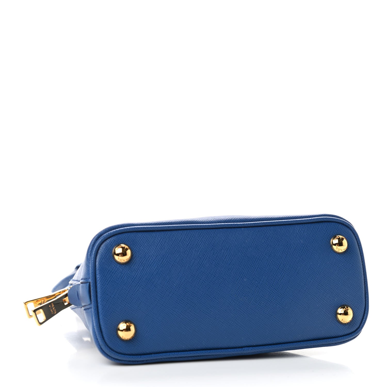 Prada Saffiano Lux Mini Promenade Tote Azzurro 3 of 4