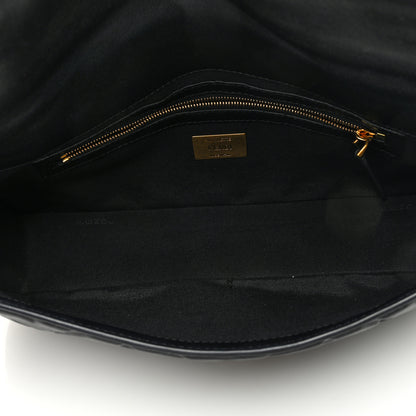 Fendi Nappa FF 1974 Embossed Baguette Black 5 of 10