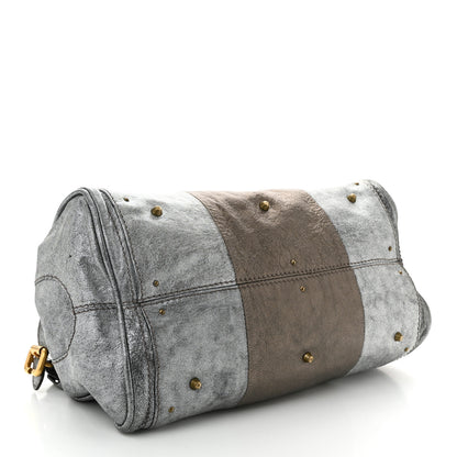 Chloe Metallic Calfskin Medium Paddington Satchel Steel 3 of 10
