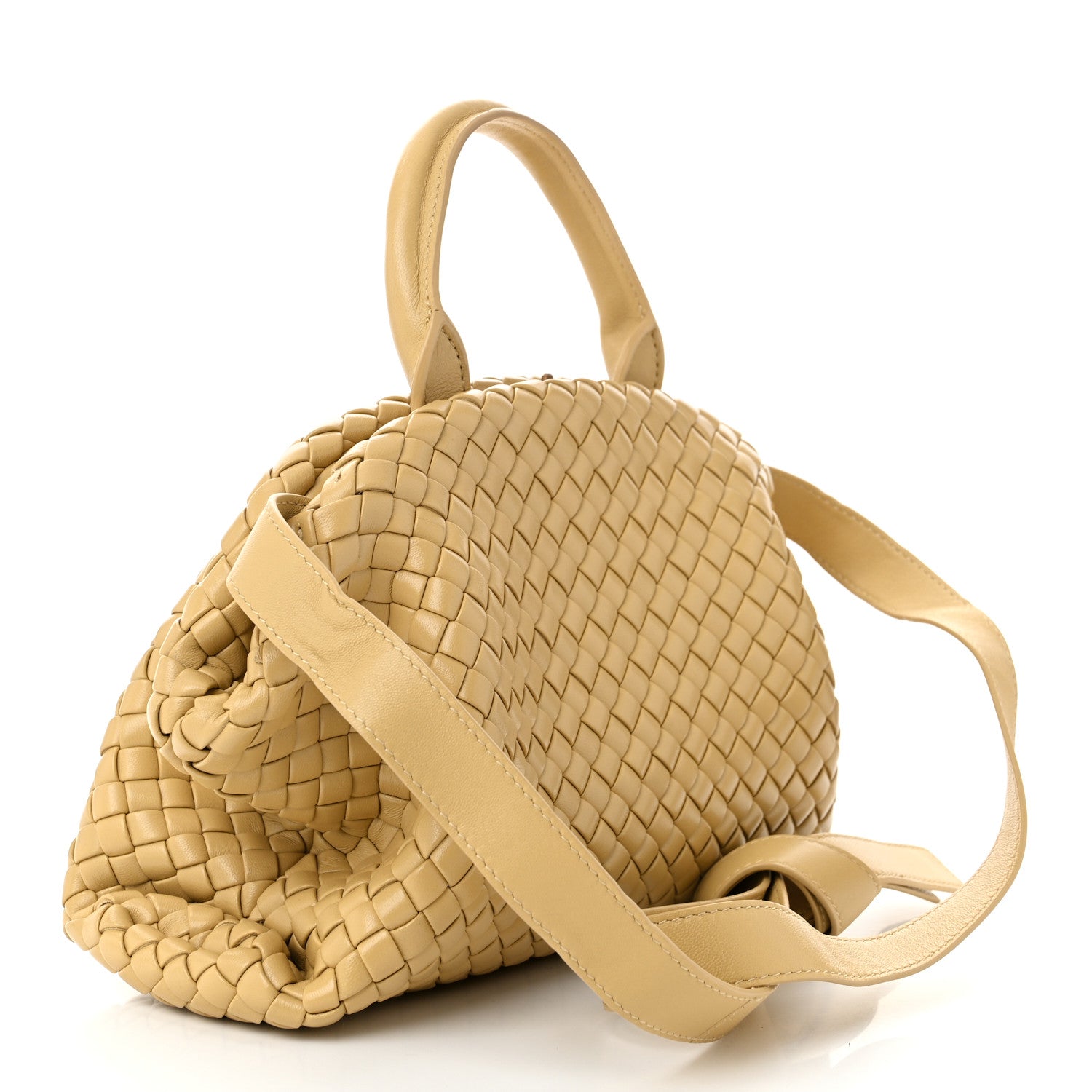 Bottega Veneta Nappa Intrecciato Padded Small The Top Handle Tote Bag Porridge 3 of 10