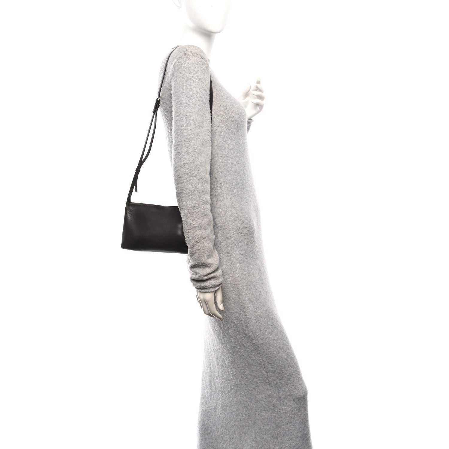 The Row Grained Calfskin Rene Crossbody Dark Brown 2 of 9