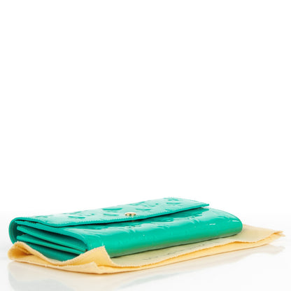 Louis Vuitton Vernis Sarah Wallet Blue Lagon 4 of 8