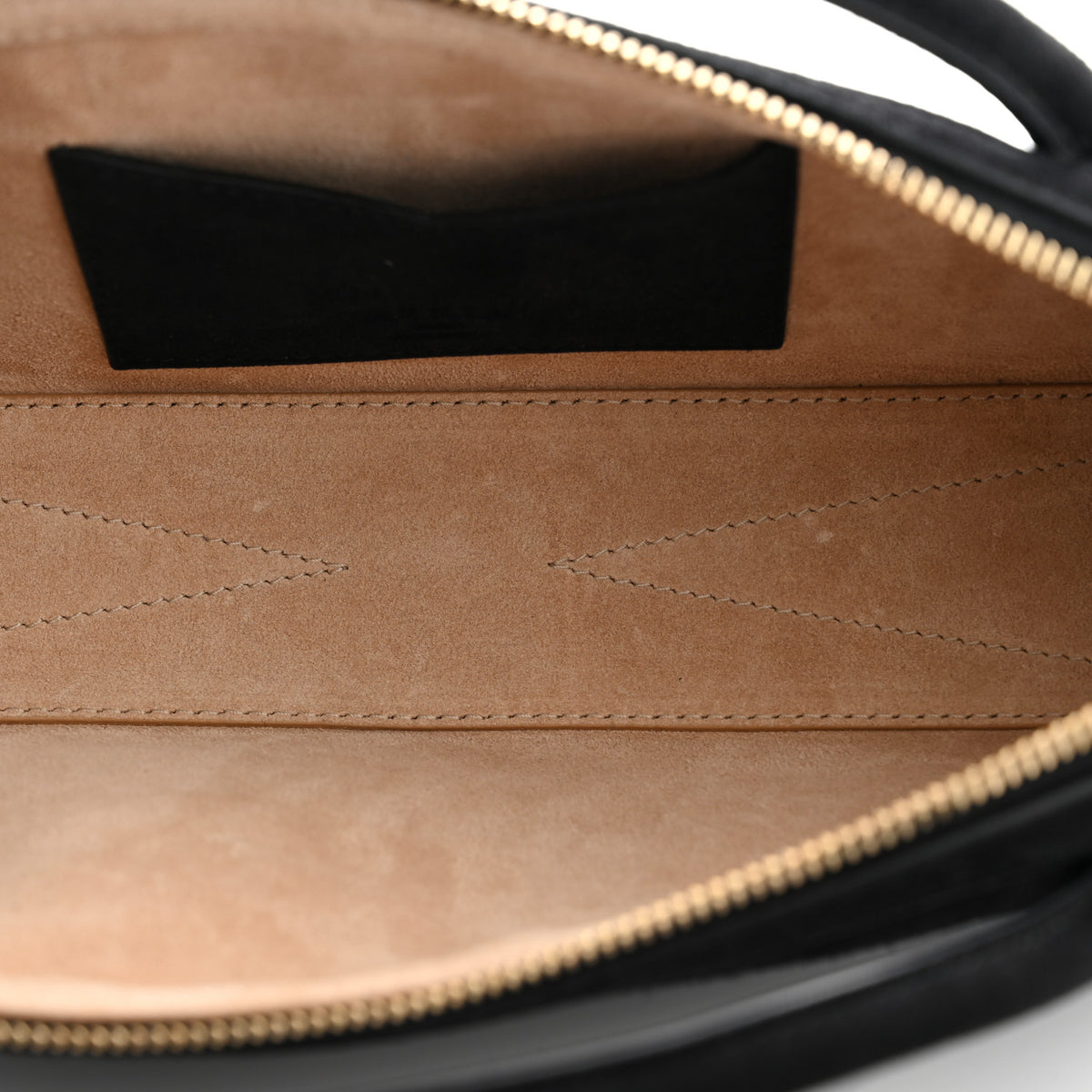 Suede Goatskin Le Teckel Clutch Black