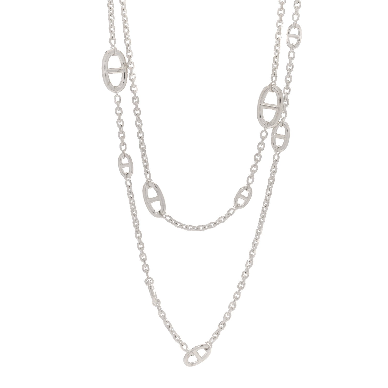 Hermes Sterling Silver Farandole Necklace 120 1 of 6
