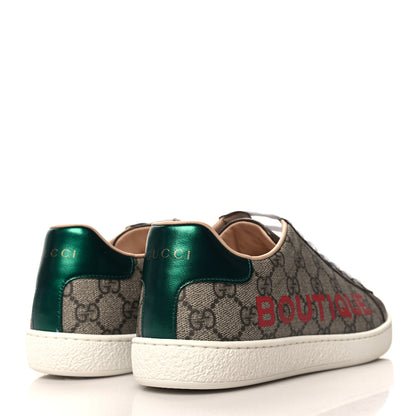 Gucci GG Supreme Monogram Boutique Ace Sneakers 38 Brown 4 of 9