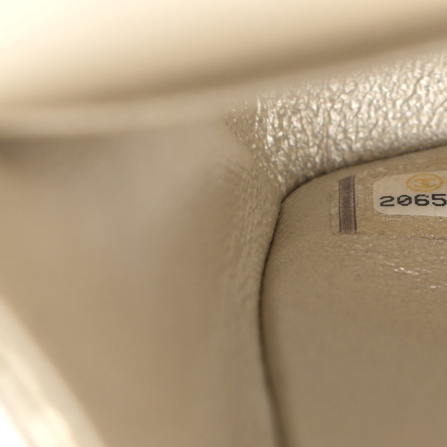 Metallic Lambskin Perforated Medium Double Flap Gold