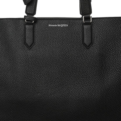 Alexander McQueen Grained Calfskin Medium Edge Tote Black 7 of 11