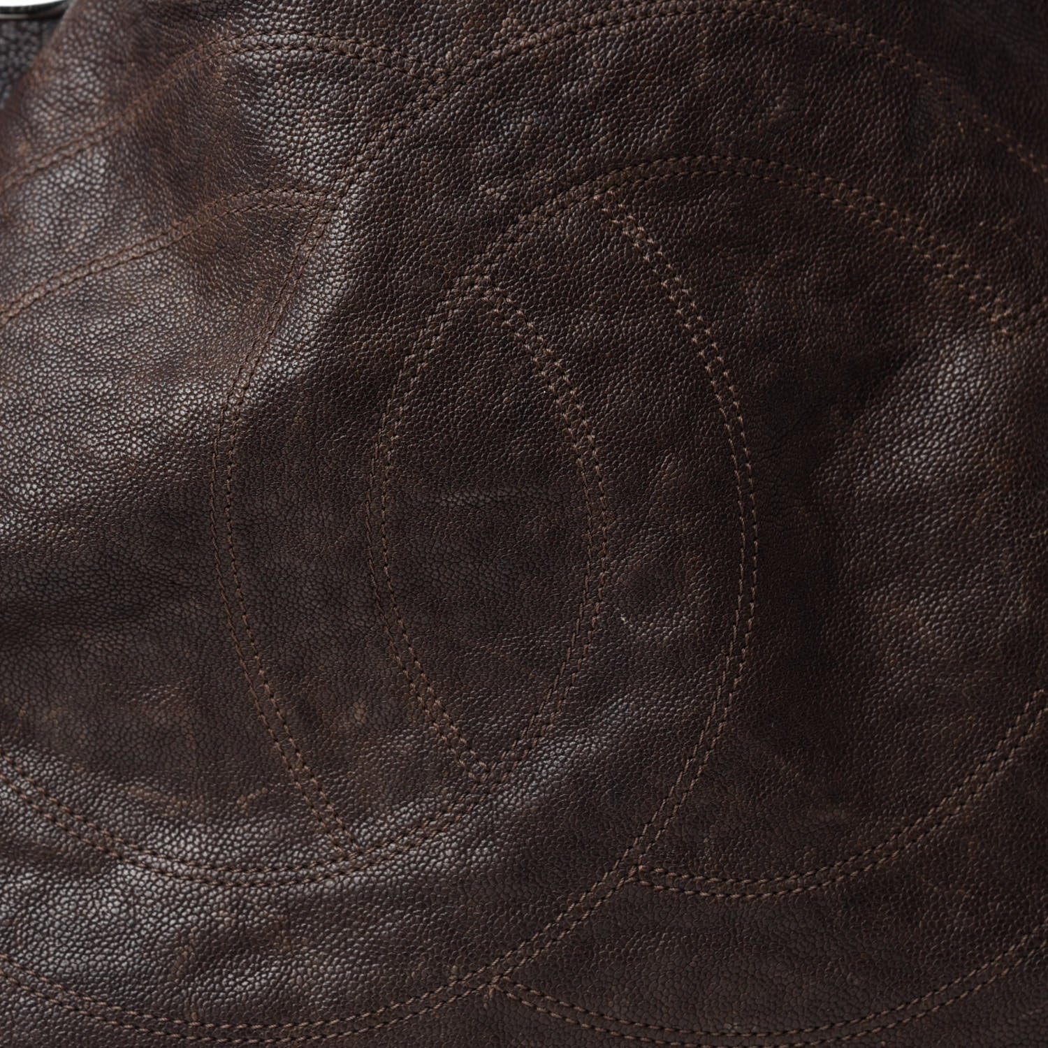 Chanel Distressed Caviar XL Coco Cabas Brown 14 of 14