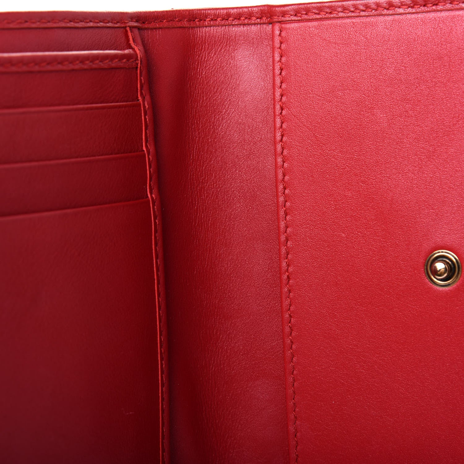 Gucci Calfskin Matelasse GG Marmont Wallet Hibiscus Red 8 of 13