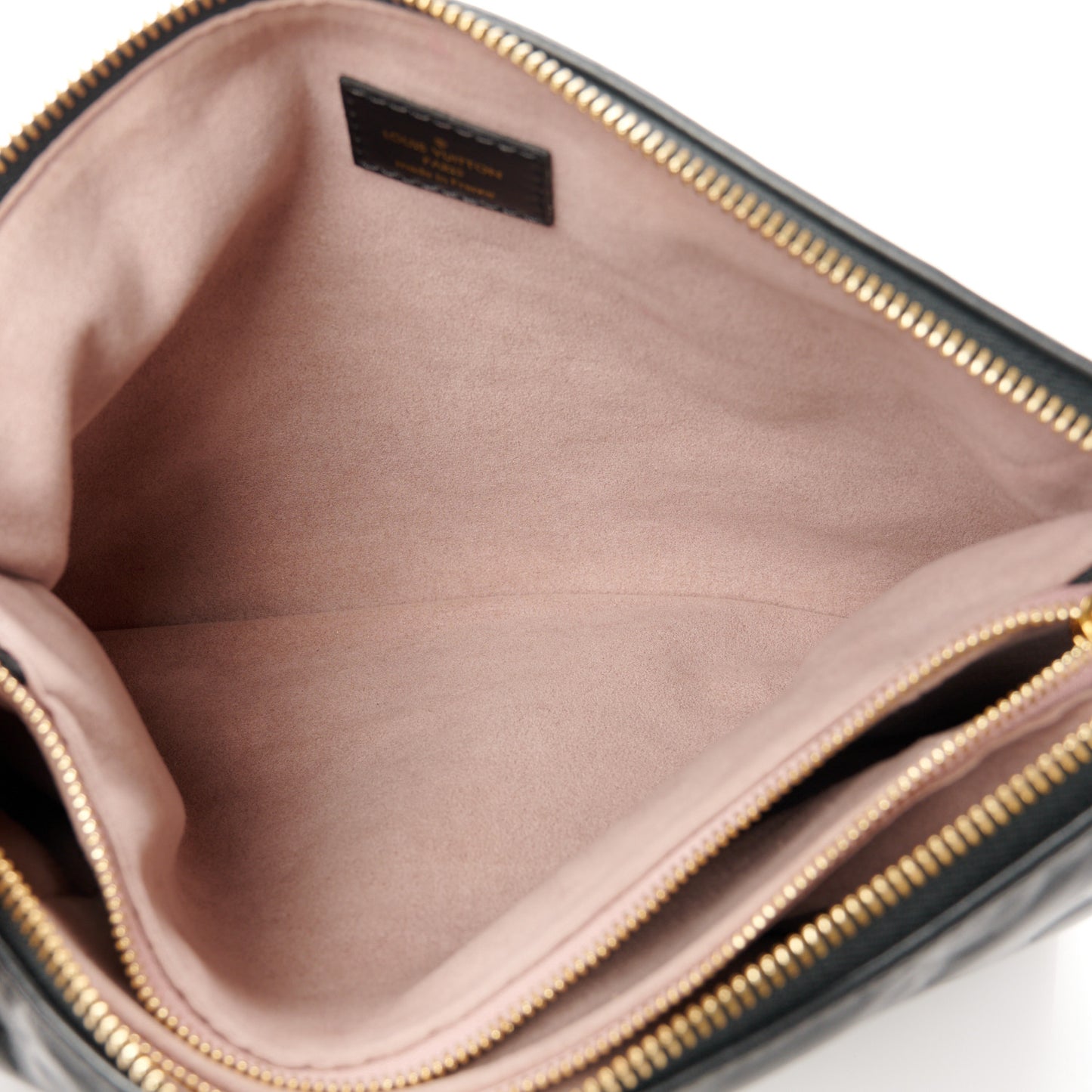 Lambskin Embossed Monogram Coussin PM Black