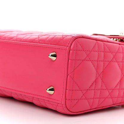 Christian Dior Lambskin Cannage Small My ABCDior Lady Dior Fraise 9 of 9