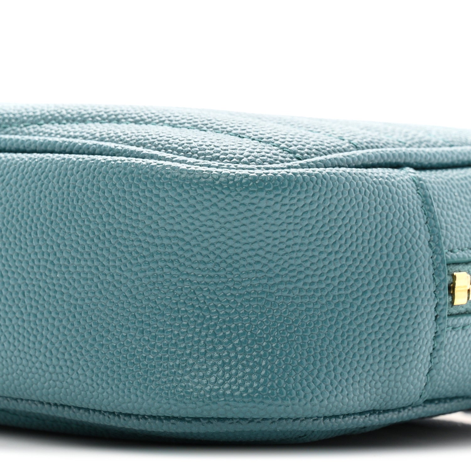 Saint Laurent Grain De Poudre Matelasse Monogram Mini Lou Camera Bag Blue Vert 10 of 12