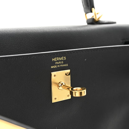 Hermes Swift Kelly Retourne 25 Black 7 of 10