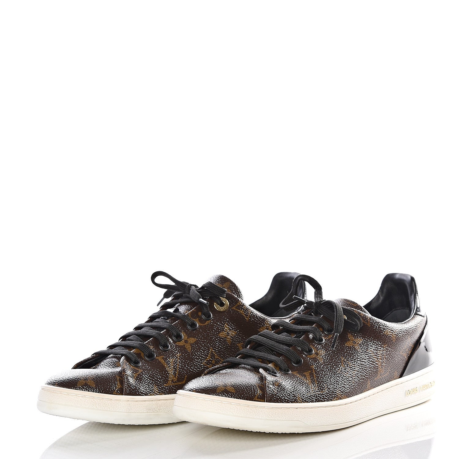 Louis Vuitton Patent Monogram Frontrow Sneakers 40 2 of 14