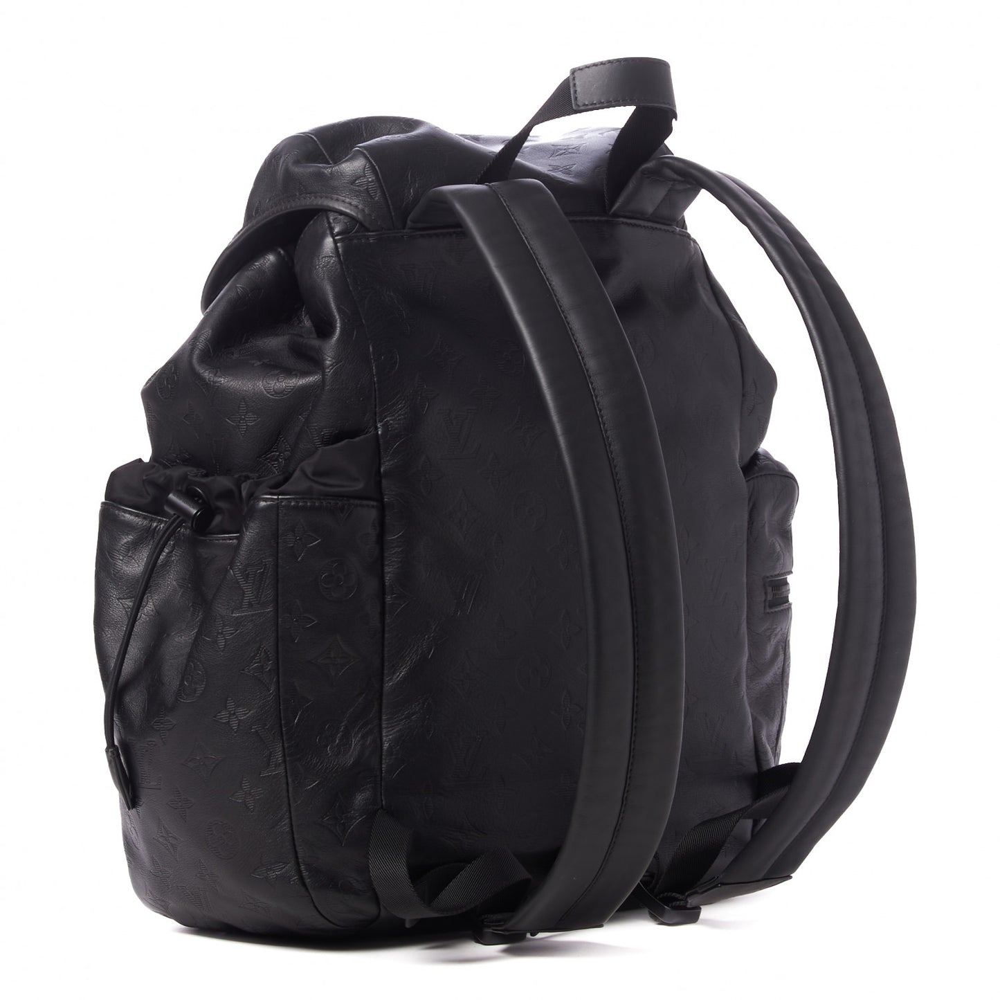 Calfskin Monogram Shadow Discovery Backpack Black