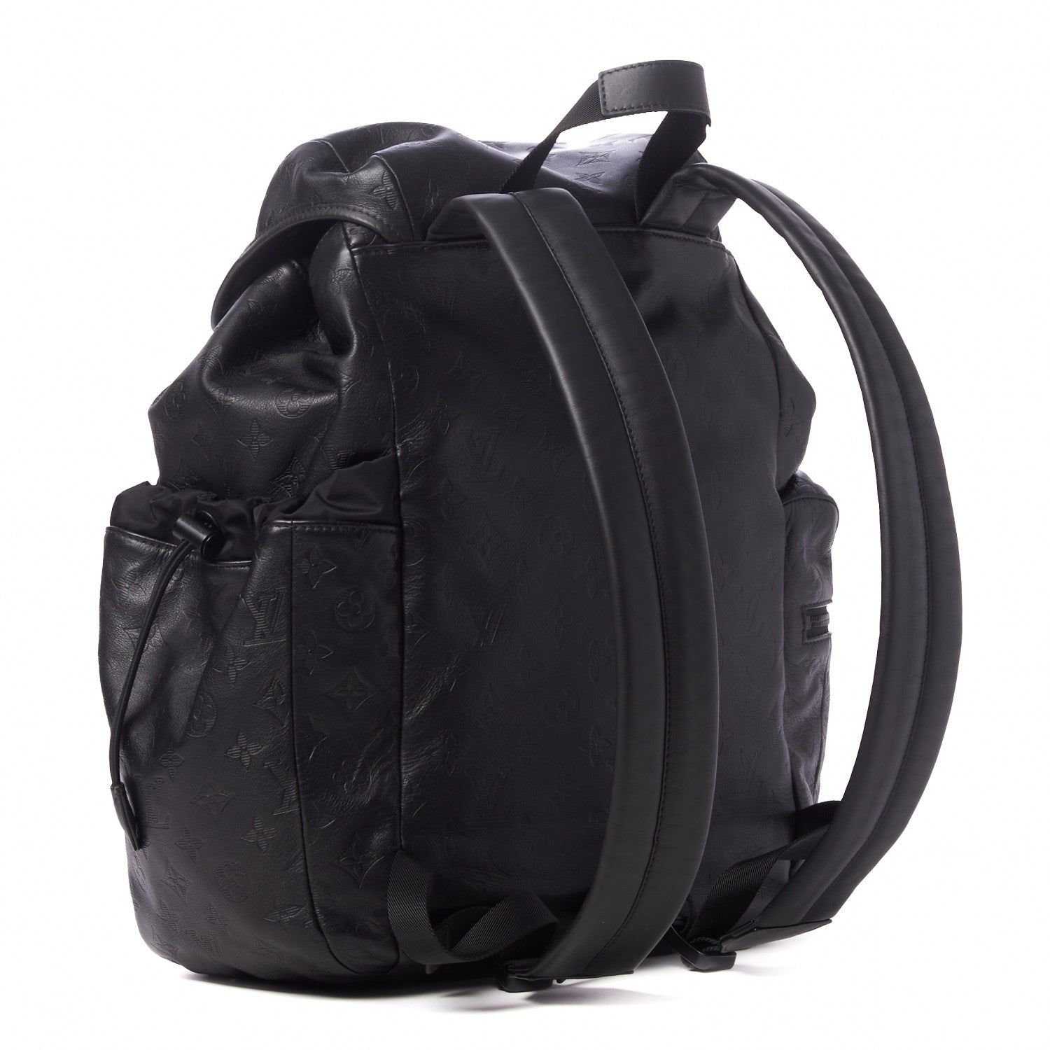 Louis Vuitton Calfskin Monogram Shadow Discovery Backpack Black 2 of 8