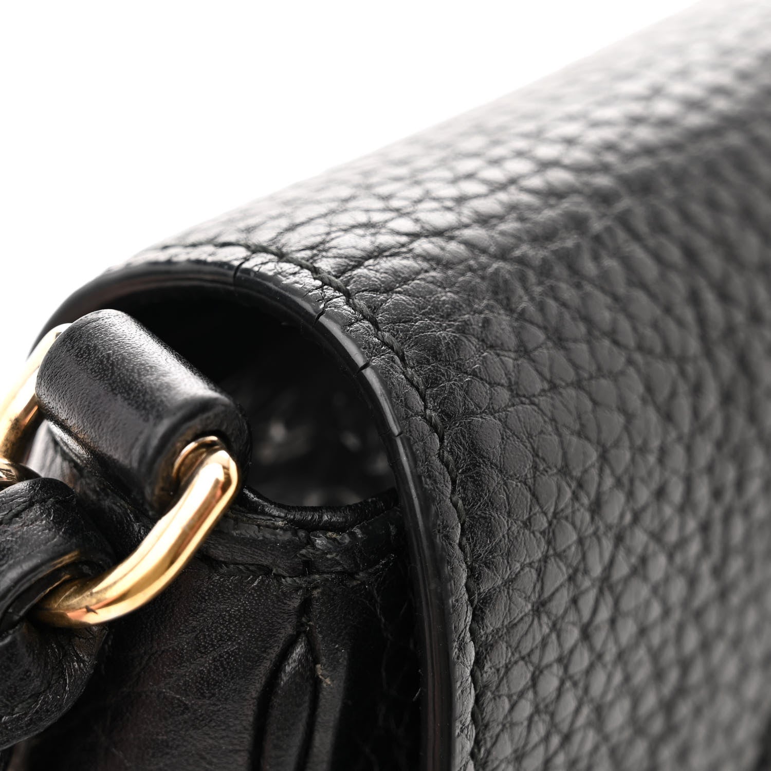 Gucci Pebbled Calfskin Small Soho Flap Crossbody Black 15 of 15