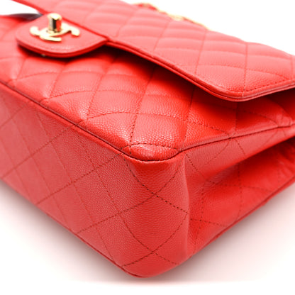 Chanel Caviar Quilted Medium Double Flap Red 10 of 11