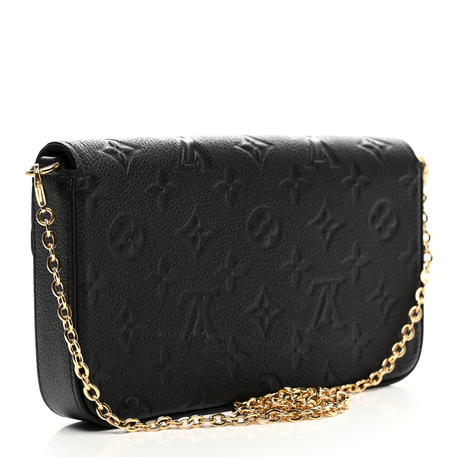 Louis Vuitton Empreinte Pochette Felicie Chain Wallet Black 4 of 10