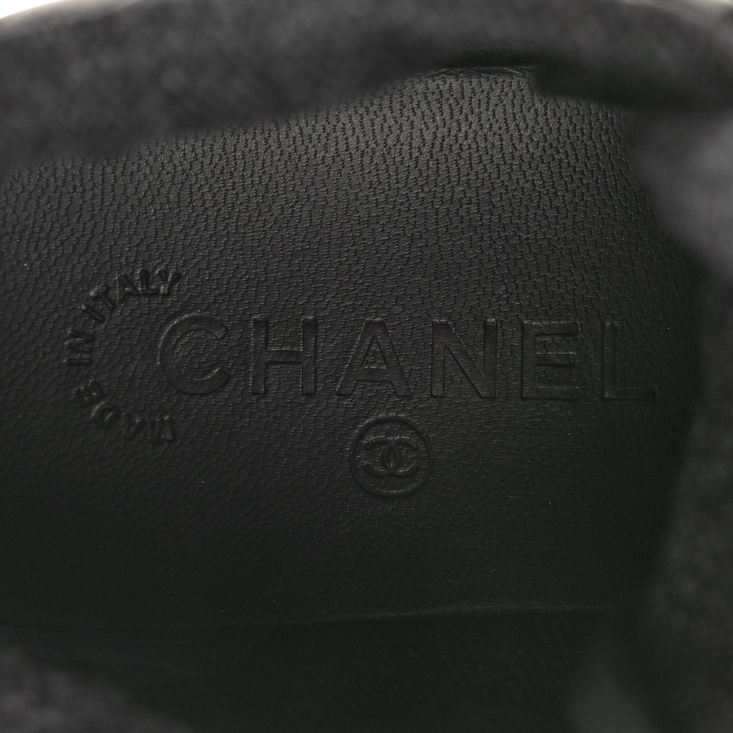 Lambskin Quilted High Top Sneakers 36.5 Black