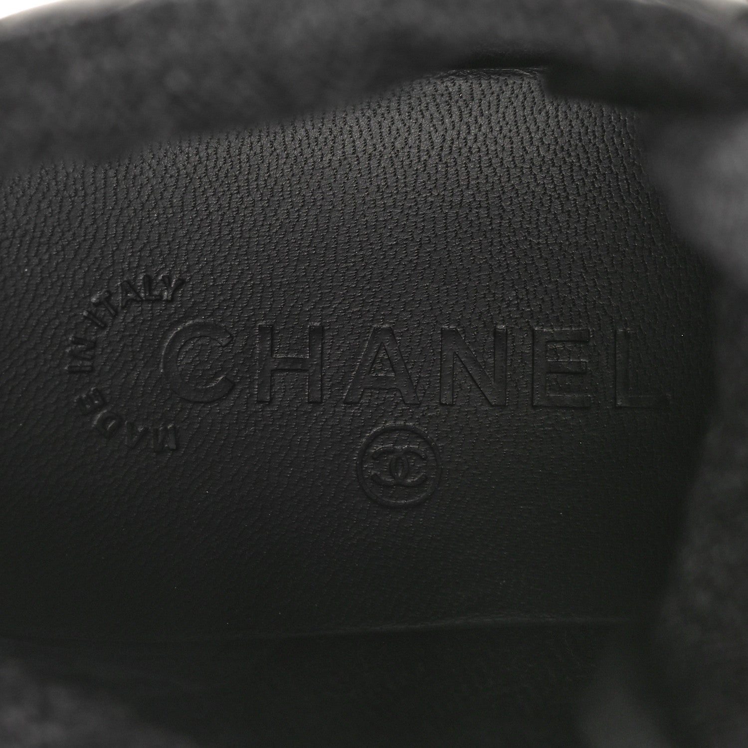 Chanel Lambskin Quilted High Top Sneakers 36.5 Black 7 of 13