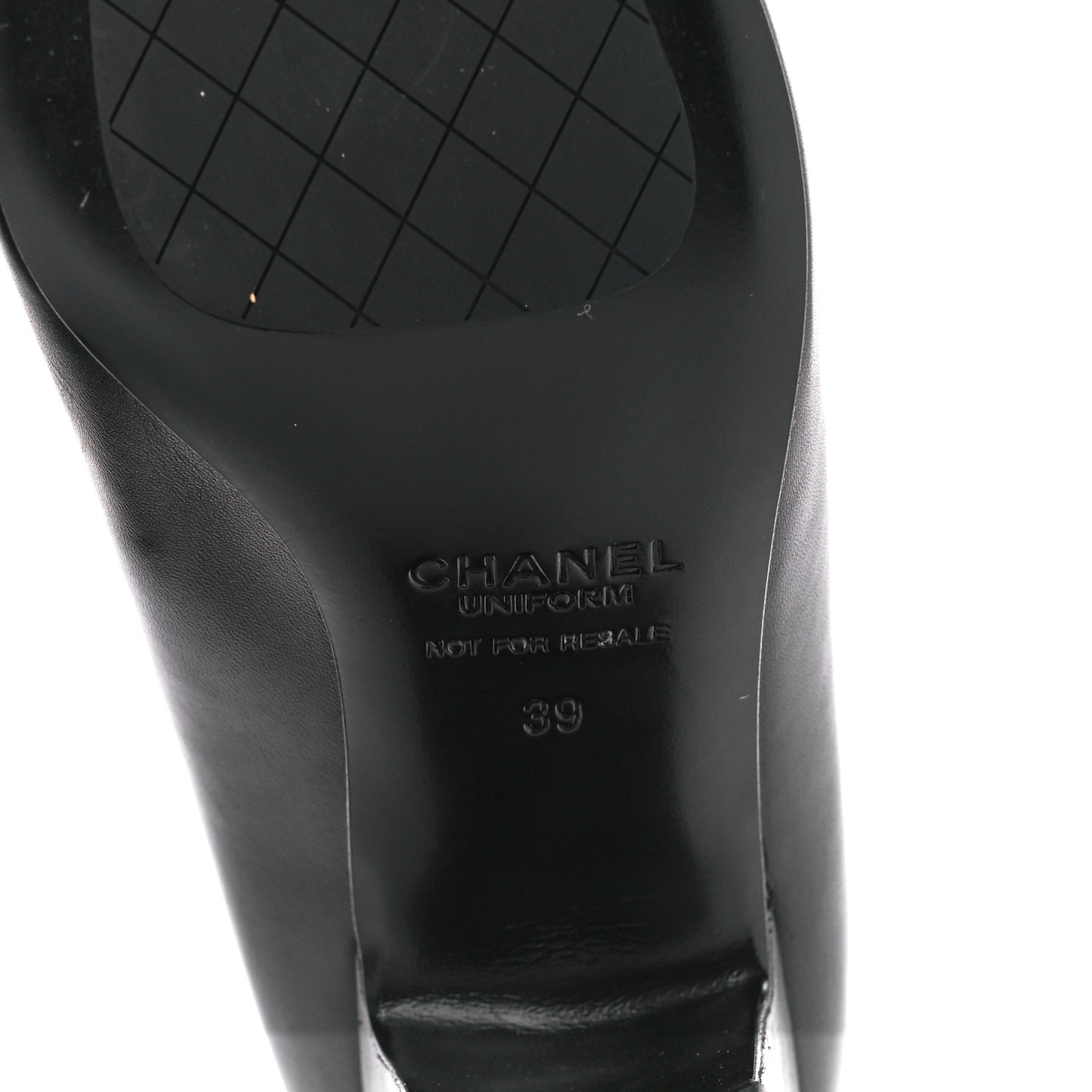 Lambskin Cap Toe CC Pumps 39 Black
