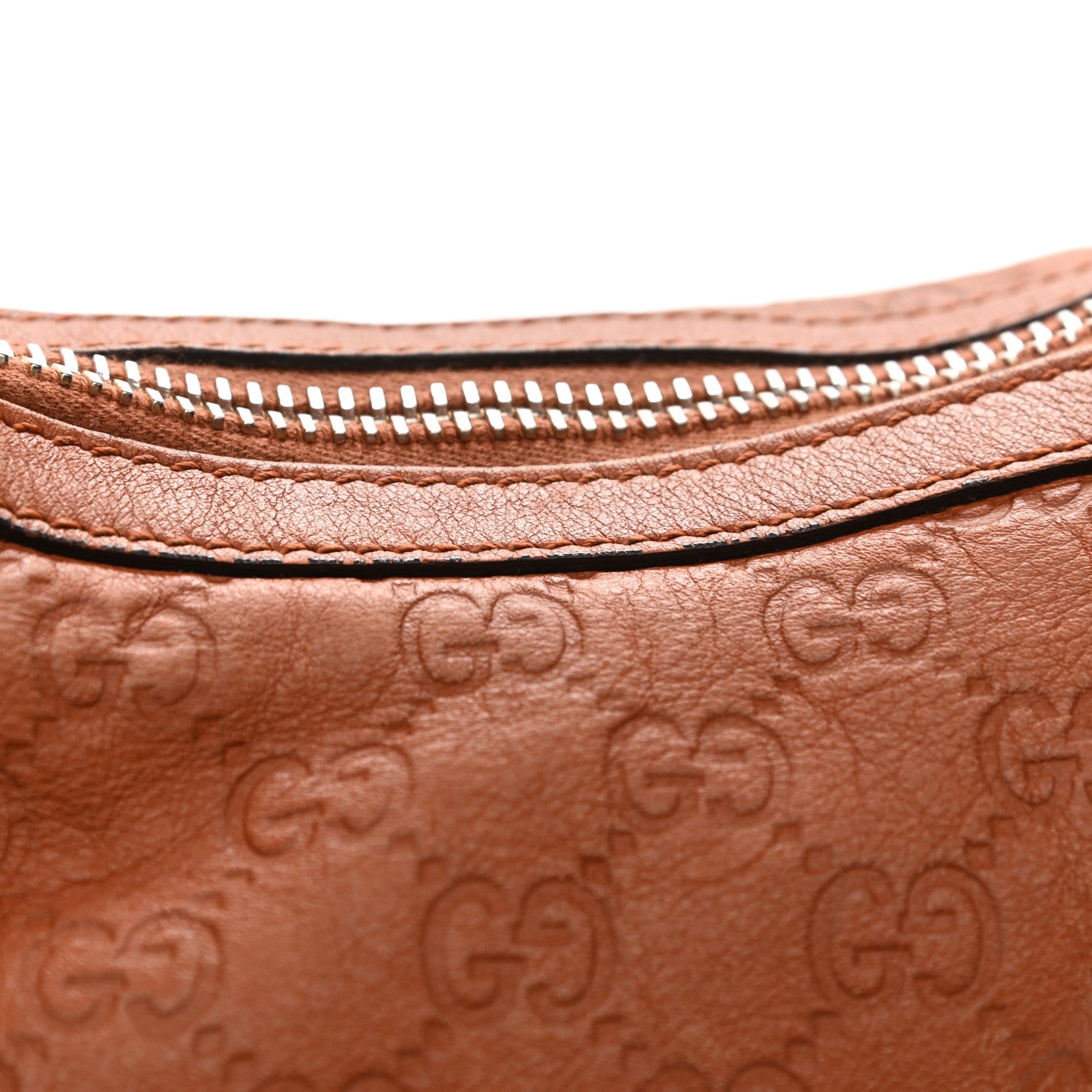 Gucci Guccissima Hobo Shoulder Bag Light Brown 12 of 19