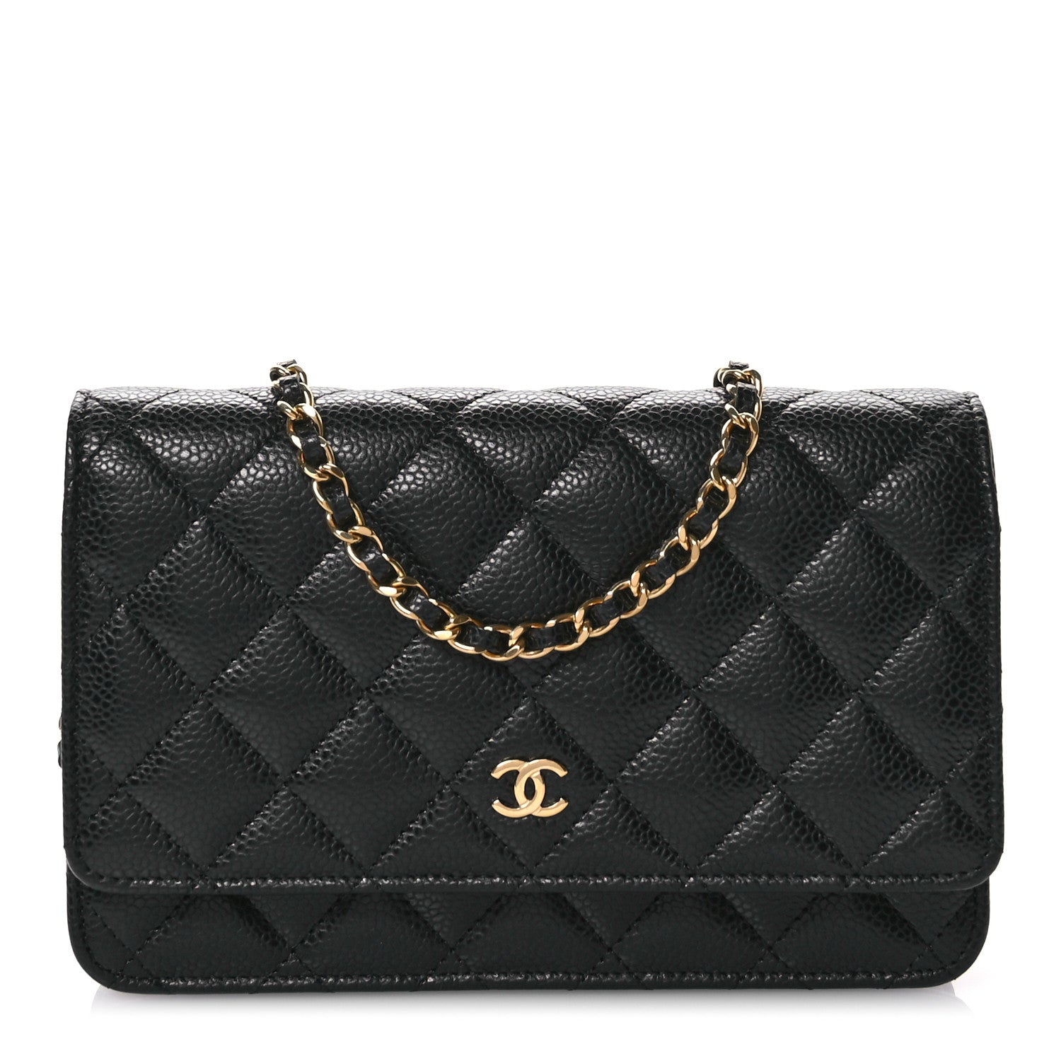 Chanel Caviar Quilted Wallet on Chain WOC Black 1 of 11