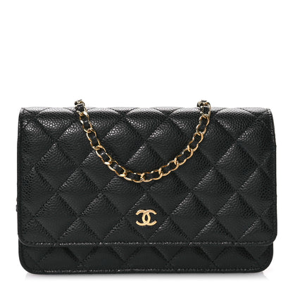 Chanel Caviar Quilted Wallet on Chain WOC Black 1 of 11