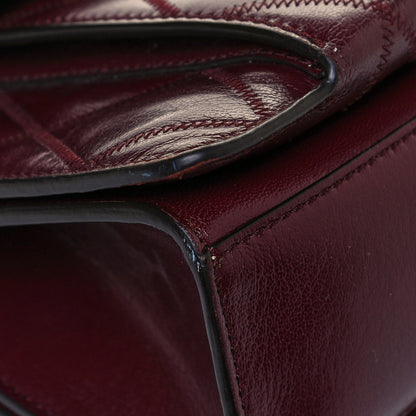 Givenchy Goatskin Quilted Medium GV3 Shoulder Bag Aubergine 5 of 16