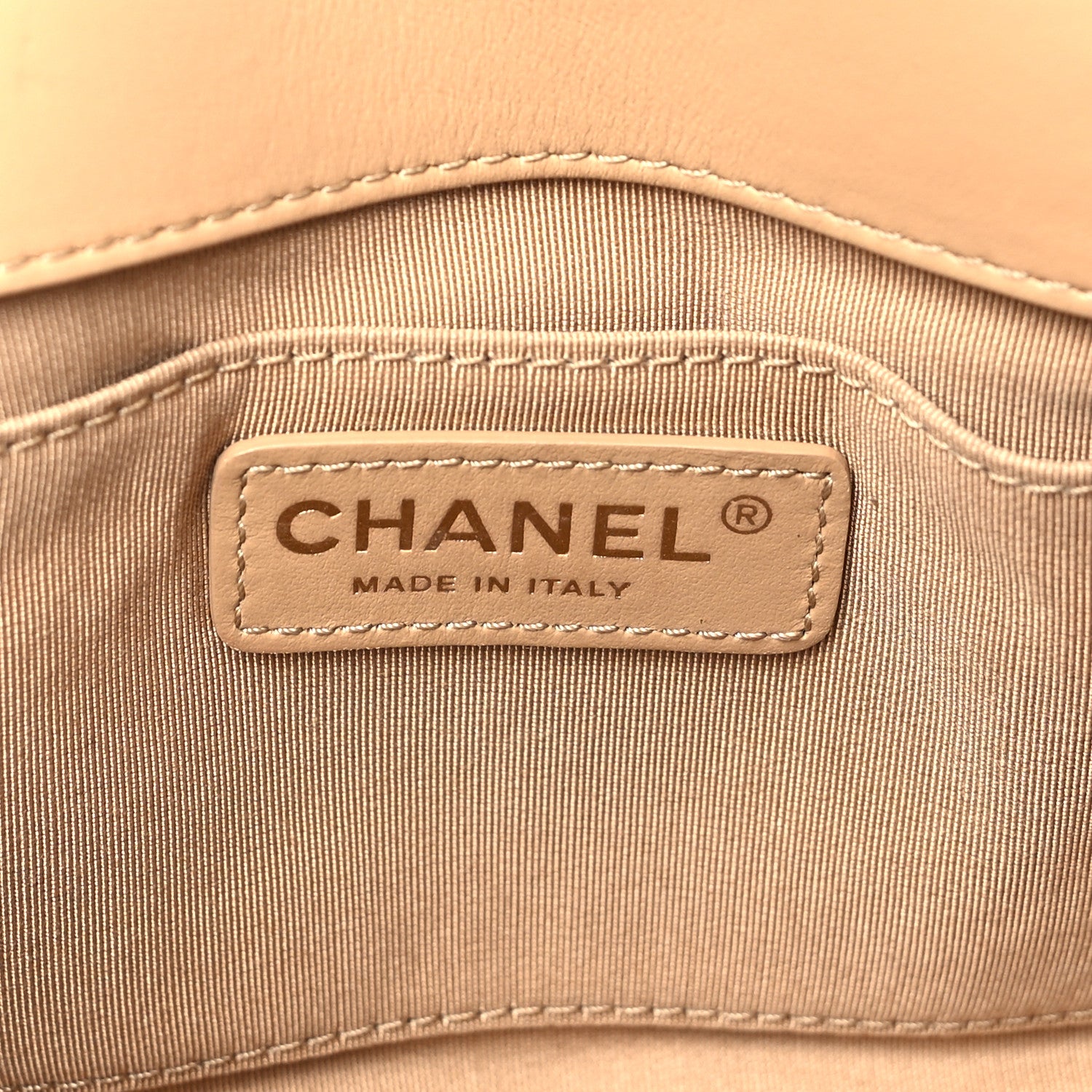 Chanel Calfskin Quilted Triple Flap Beige 7 of 11