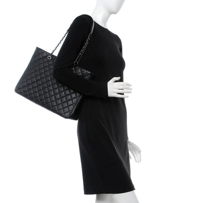 Chanel Caviar Quilted Large Shopping Tote Black 2 of 8