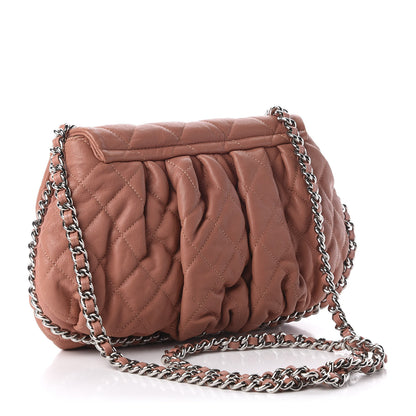 Chanel Washed Lambskin Quilted Medium Chain Around Flap Pink 3 of 11