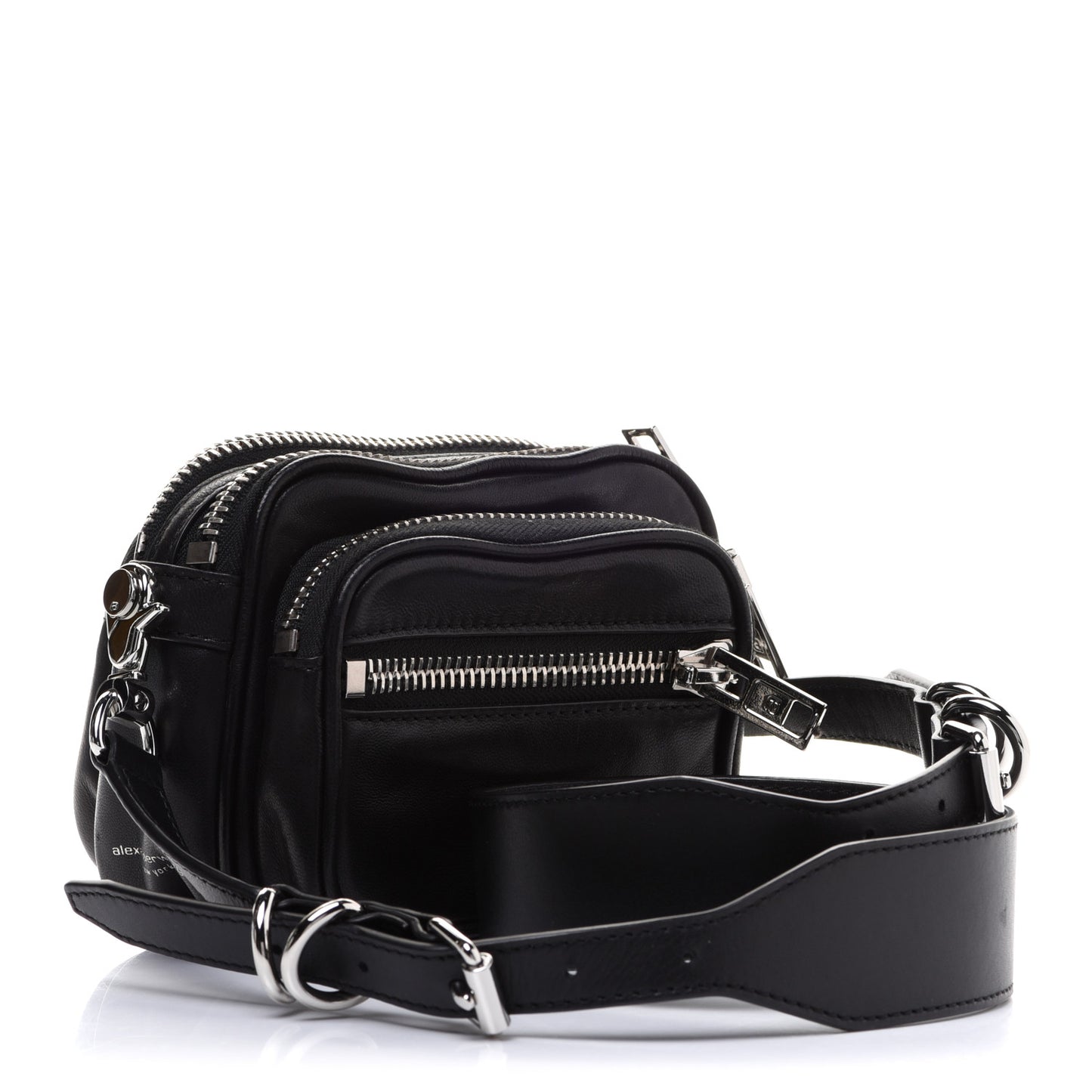 Lambskin Mini Brenda Camera Bag Black