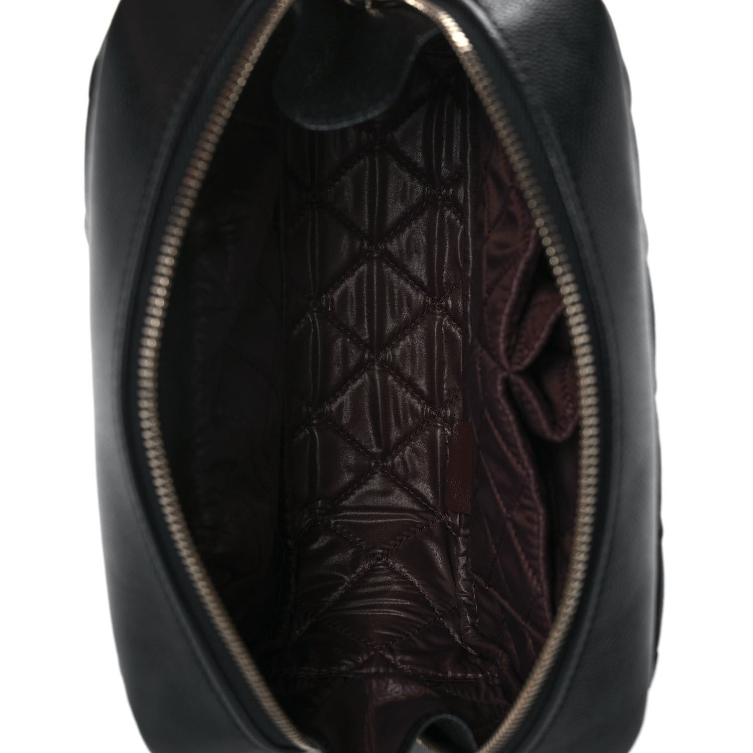 Chanel Caviar Quilted Curvy Pouch Cosmetic Case Black 5 of 11