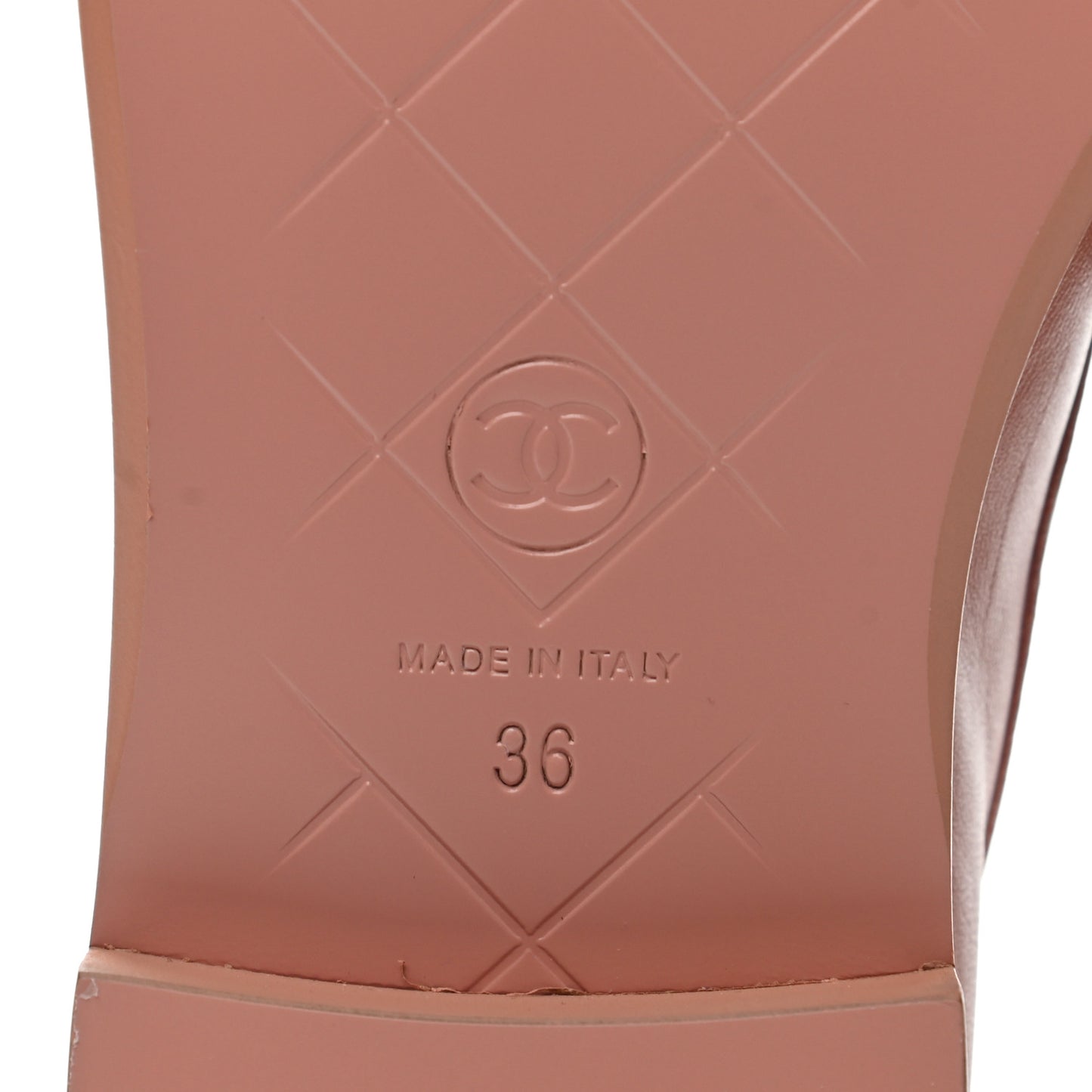 Lambskin Quilted CC Turnlock Loafers 36 Dark Pink