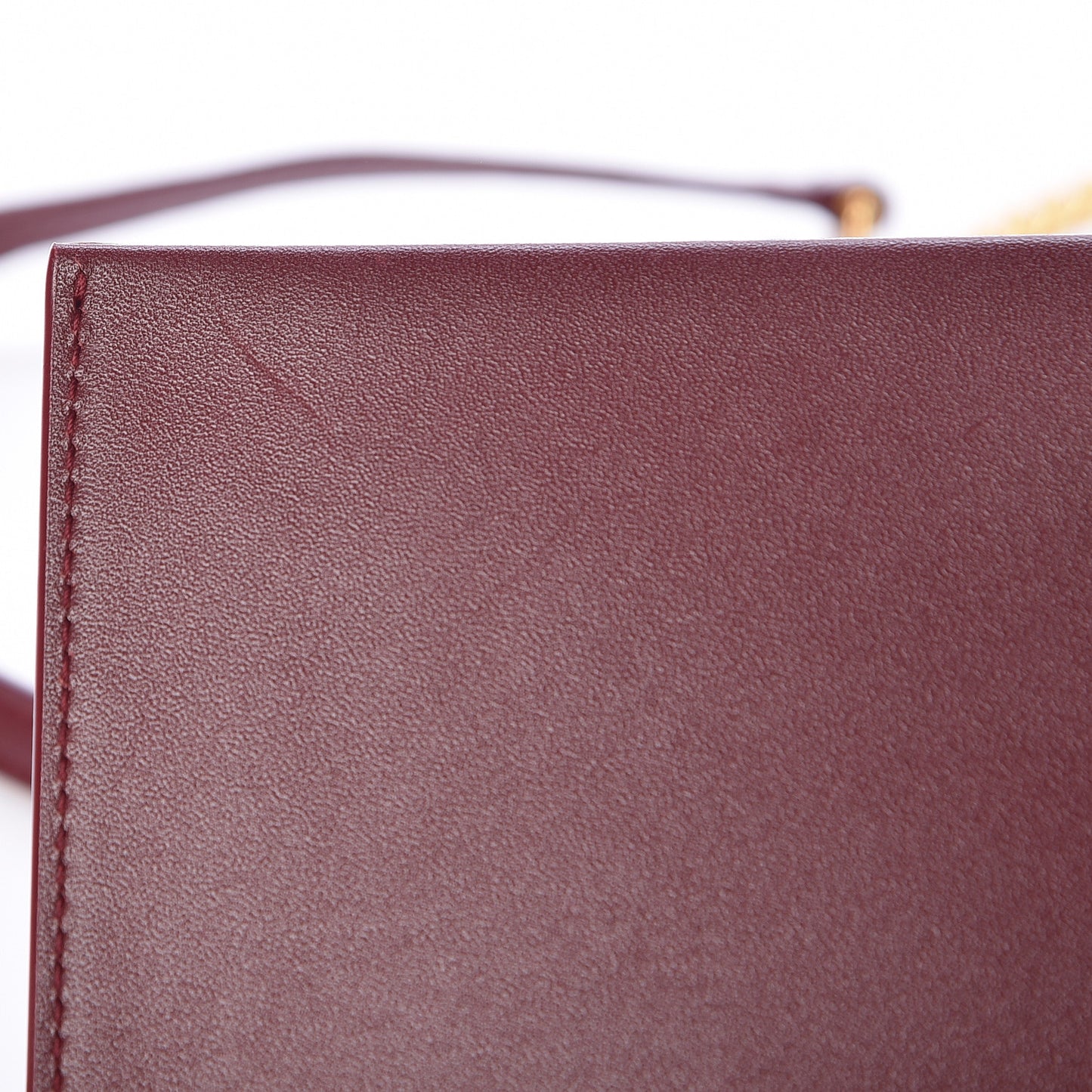 Smooth Calfskin Classic Monogram Kate Tassel Chain Wallet Palissandre