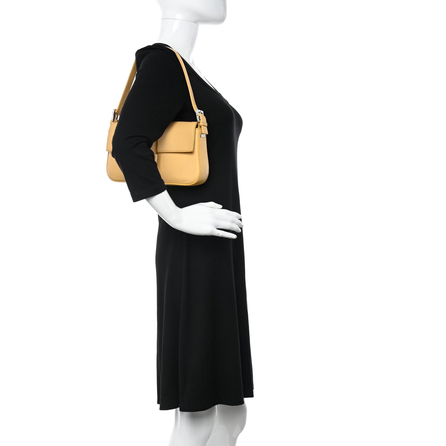 Vitello Enamel Interchangeable Strap Baguette Giallo Alchemy