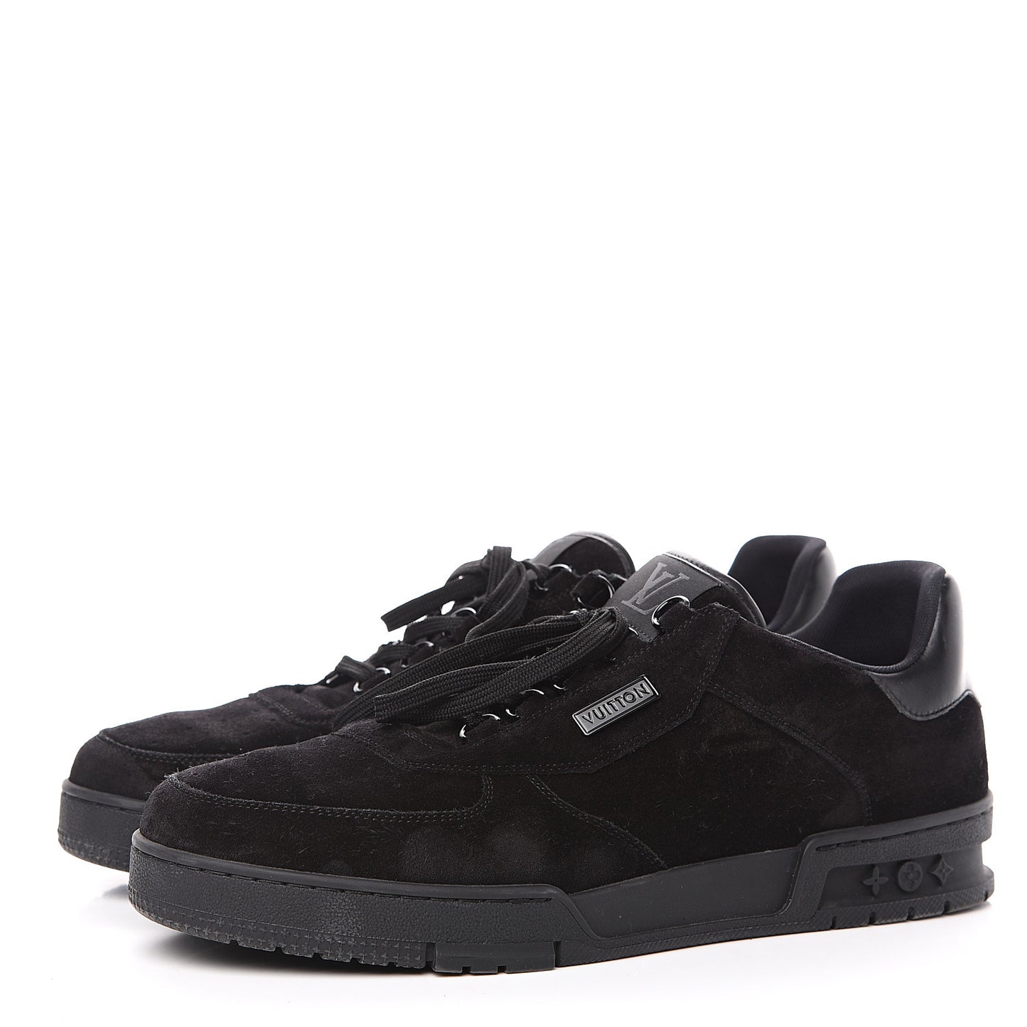 Suede Uniform Sneakers 10.5 Black