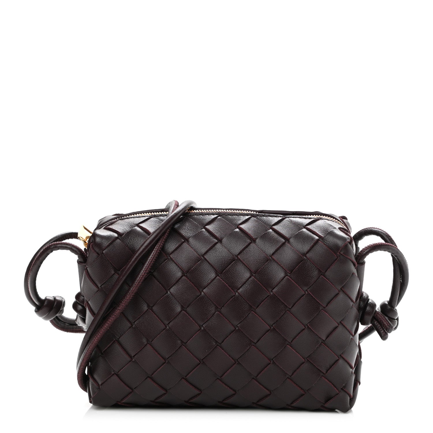 Bottega Veneta Nappa Intrecciato Mini Loop Camera Bag Grape 1 of 9