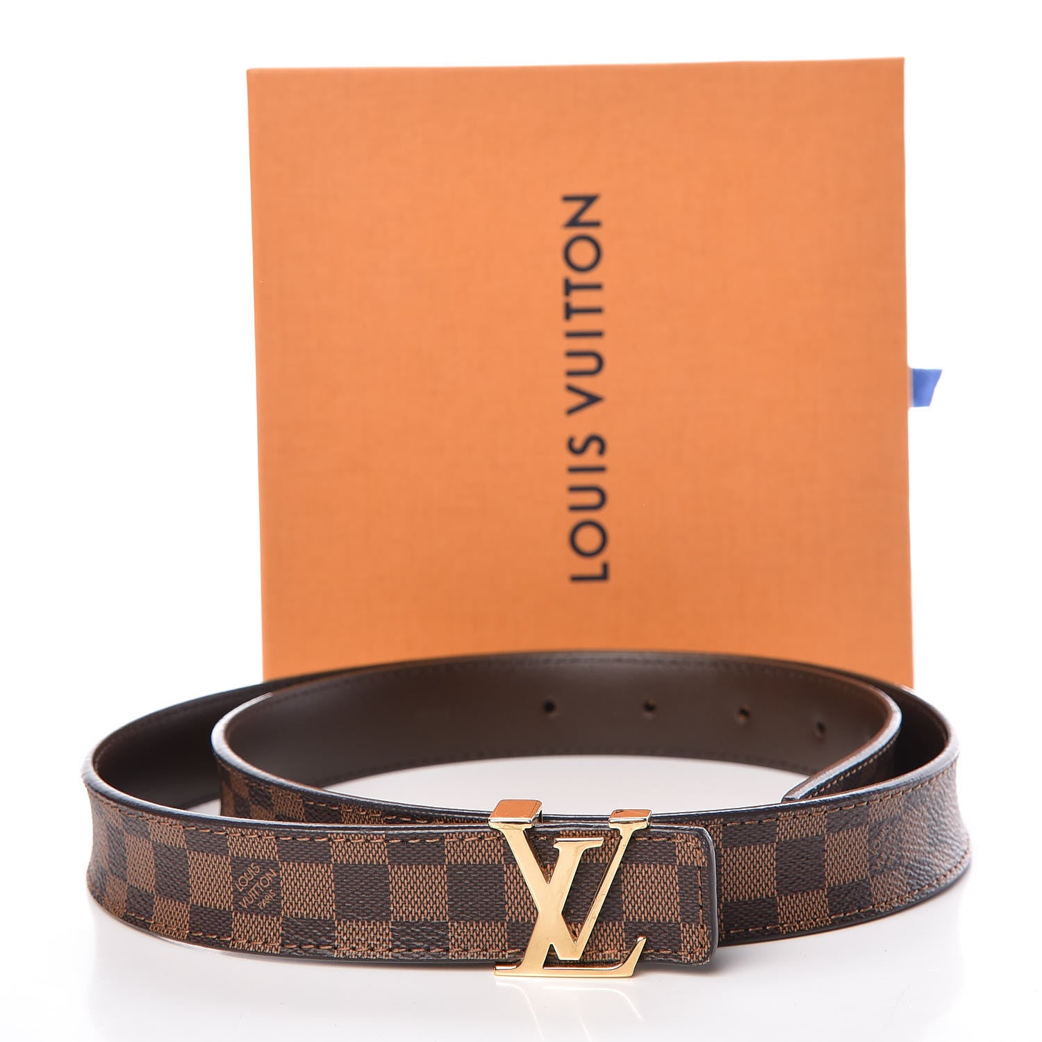 Louis Vuitton Mini Damier Ebene 25mm LV Initiales Belt 85 34 8 of 8