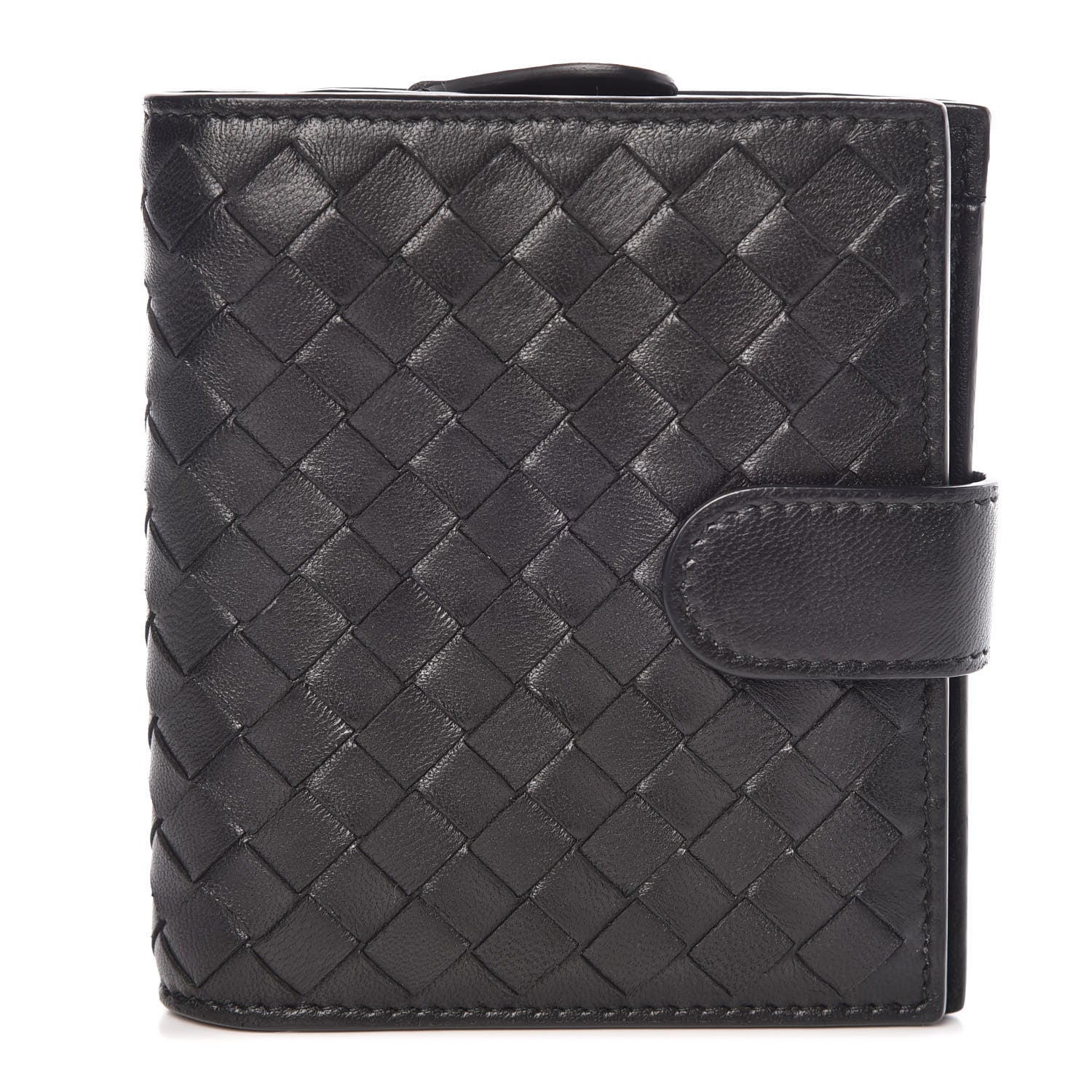 Bottega Veneta Nappa Intrecciato Mini Wallet Black 1 of 8