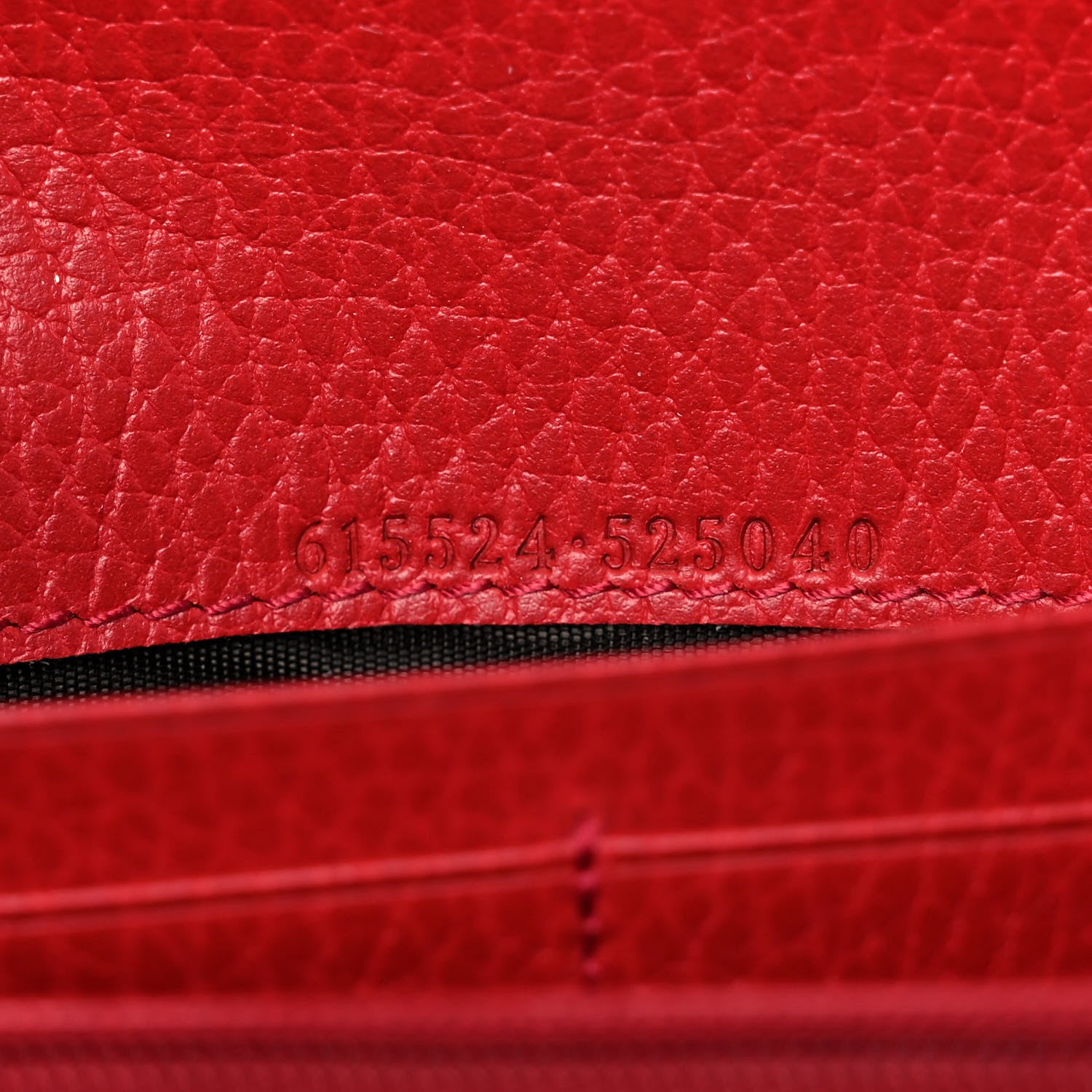 Gucci Dollar Calfskin Interlocking G Continental Wallet Red 7 of 10