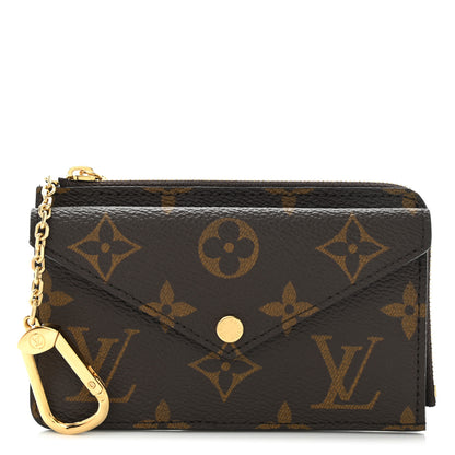 Louis Vuitton Monogram Recto Verso Card Holder Black 1 of 9