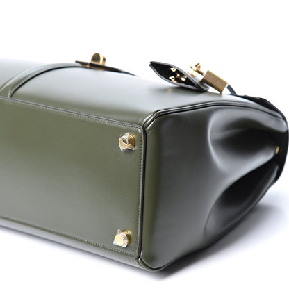 Celine Satinated Calfskin Medium 16 Top Handle Bag Khaki 10 of 10
