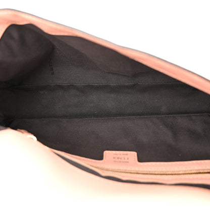 Fendi Nappa FF 1974 Embossed Baguette Rosa Bourbon 5 of 13