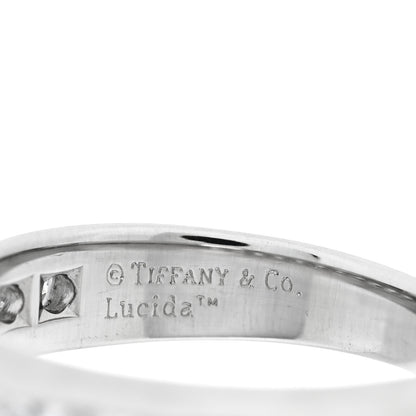 Tiffany Platinum Diamond Lucida Half Circle Wedding Band Ring 47 4 4 of 4