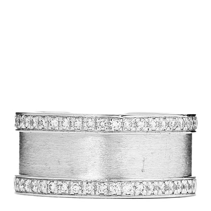 Cartier 18K White Gold Diamond Logo De Ring 47 4 3 of 4