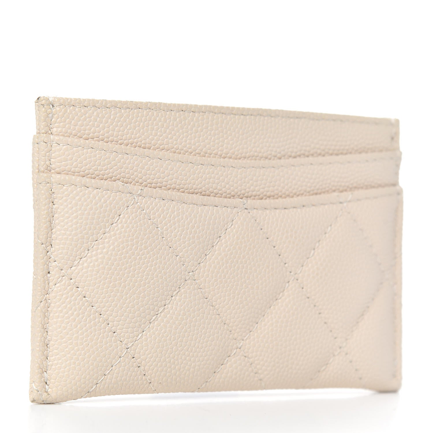 Chanel Caviar Quilted Card Holder Light Beige 2 of 8